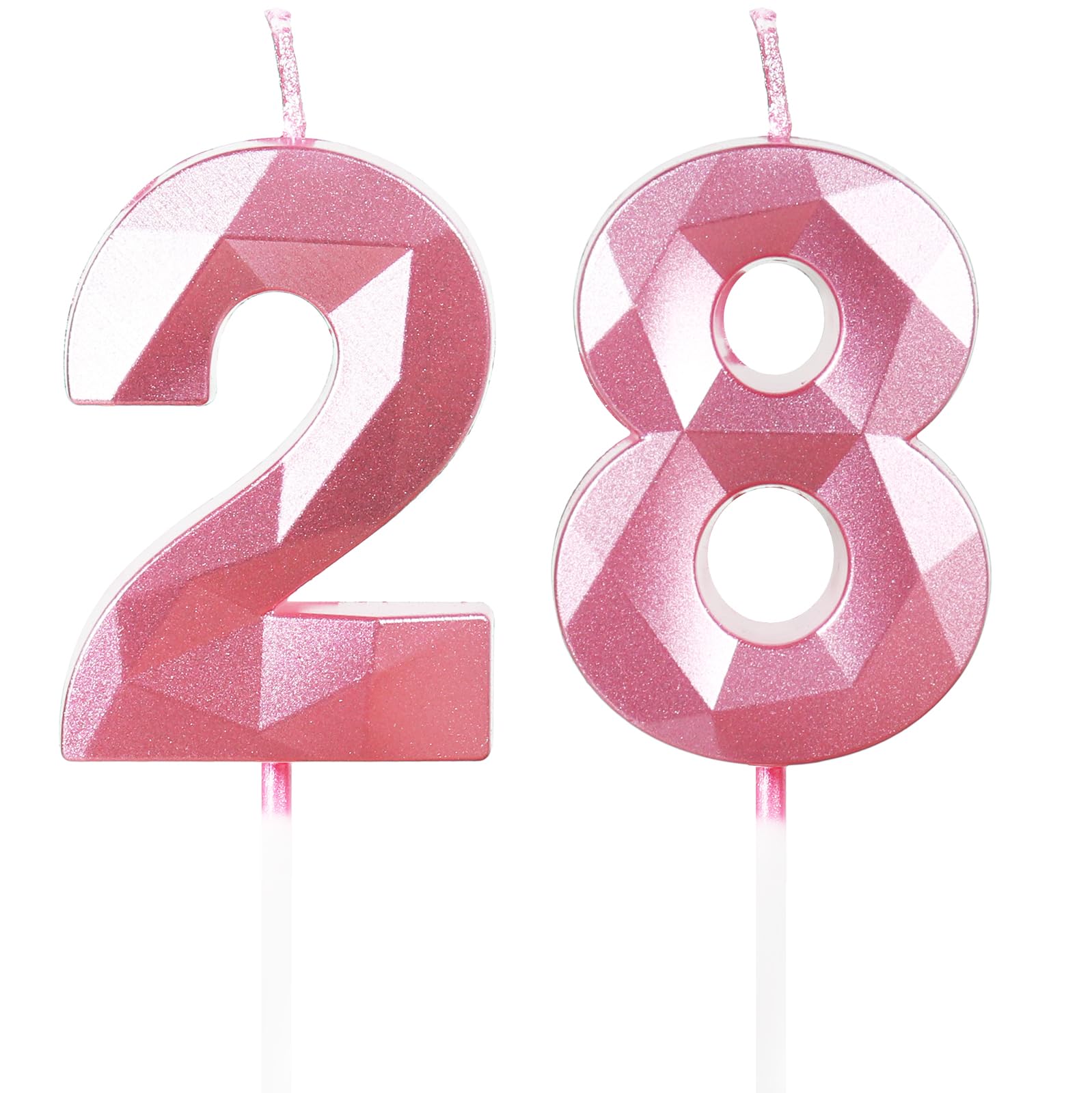 Yiran 50th Birthday Candles, Gold Number 50 Happy Birthday Candles, Cake Topper Decorations for Birthday Party, Wedding Anniversary Celebration Supply — view 49