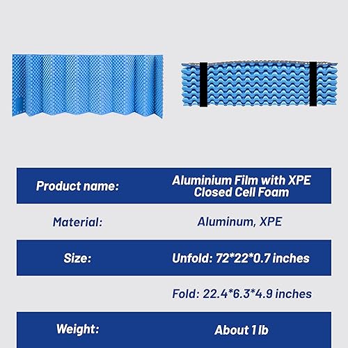 Miniatura 6 de Almohadilla de dormir de espuma para acampar Esterilla plegable ligera al aire libre Almohadilla de espuma de célula cerrada Esterilla de dormir