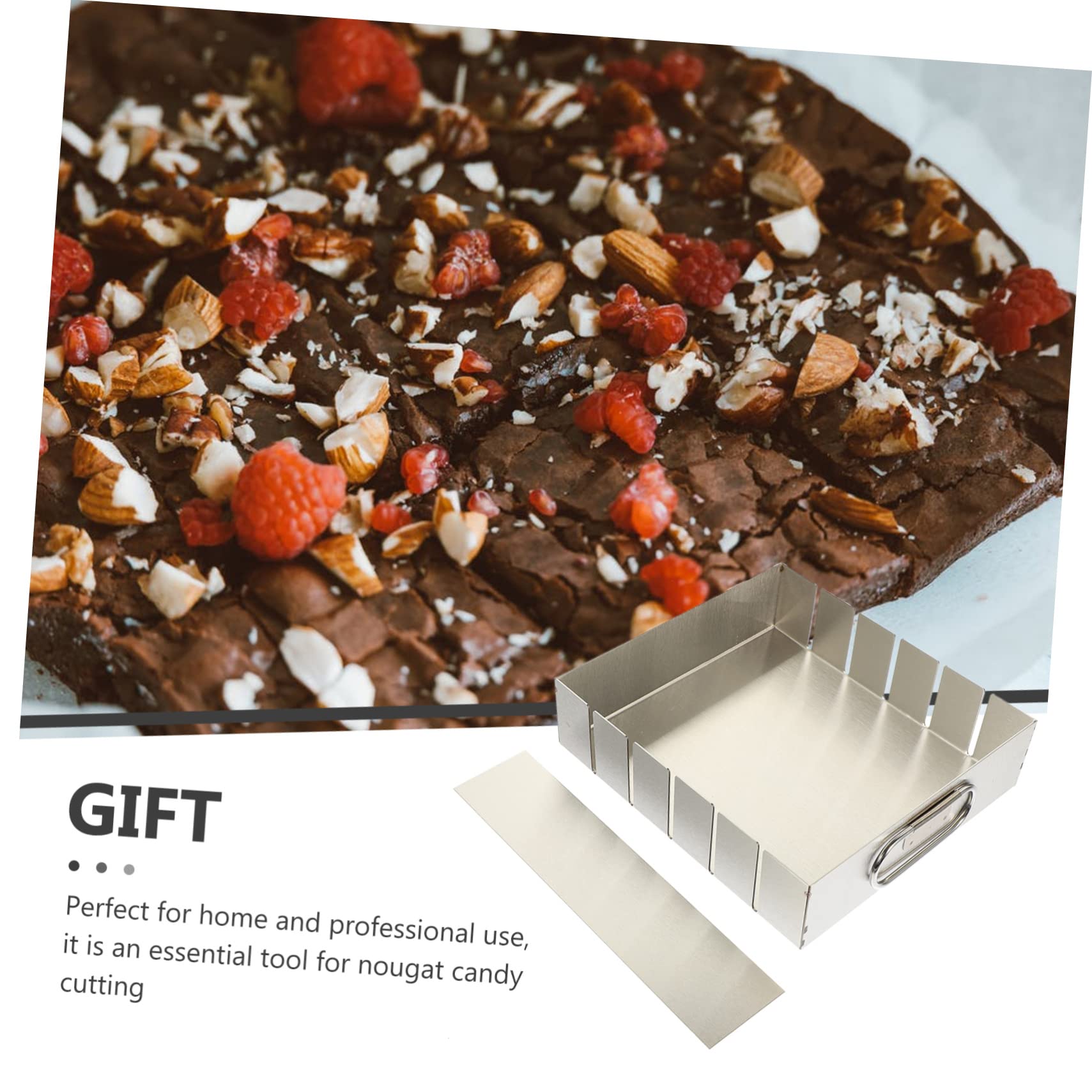 Moule à Nougat Facile à Démouler sans Bavures en Acier Inoxydable Argenté Professionnel pour Confiserie et Boulangerie