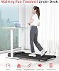 Dskeuzeew Walking Pad 2 in 1 - treadmill for at home 1-8km / h under desk Electric Treadmill Small treadmill with LED display and remote control
