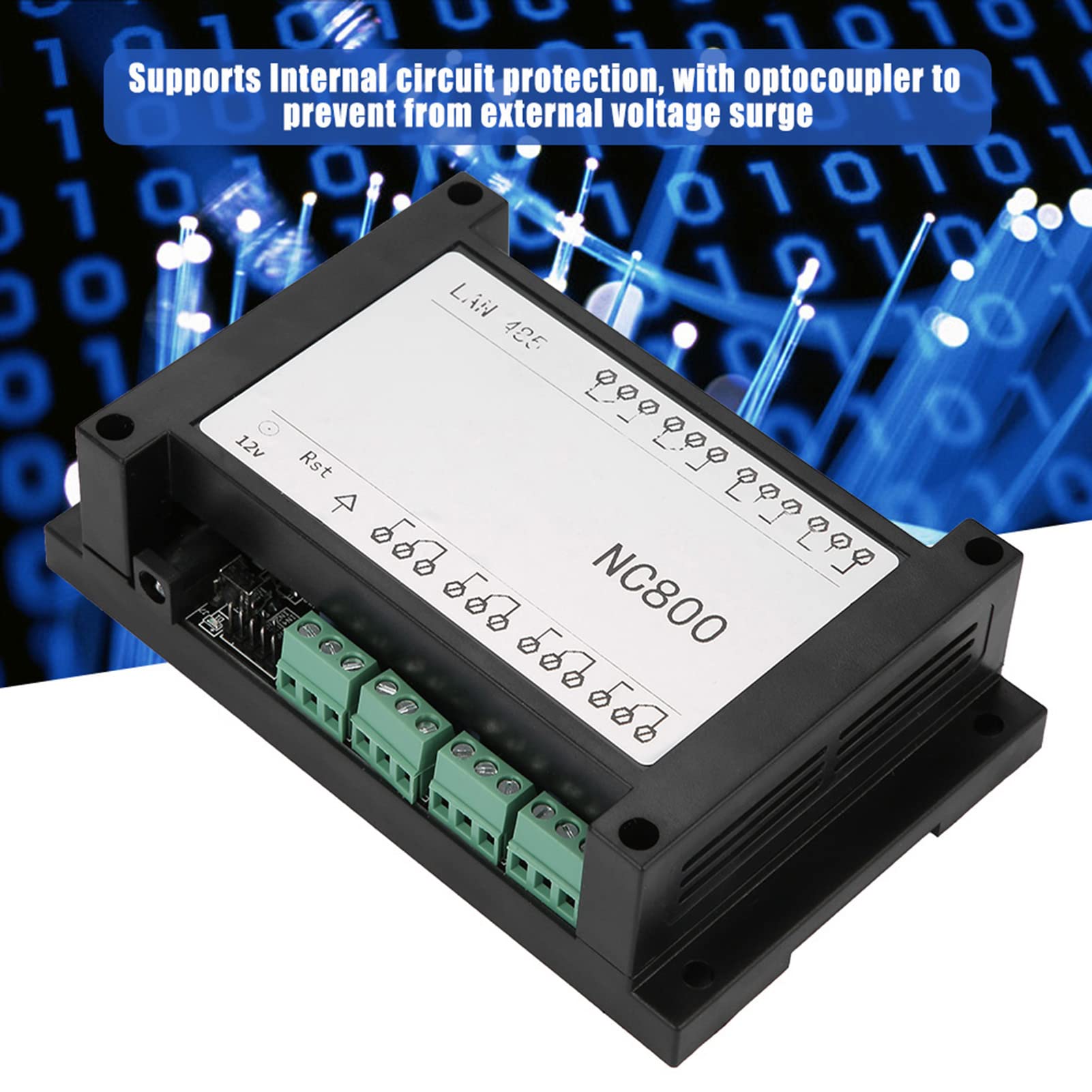 Duokon Módulo de Relé Ethernet de 8 Canales con Estuche, Controlador Remoto, Servidor Web, Placa de Relé Ethernet RJ45, /IP,