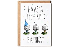 Tee-Rific Birthday Card: The Perfect Golf Gift