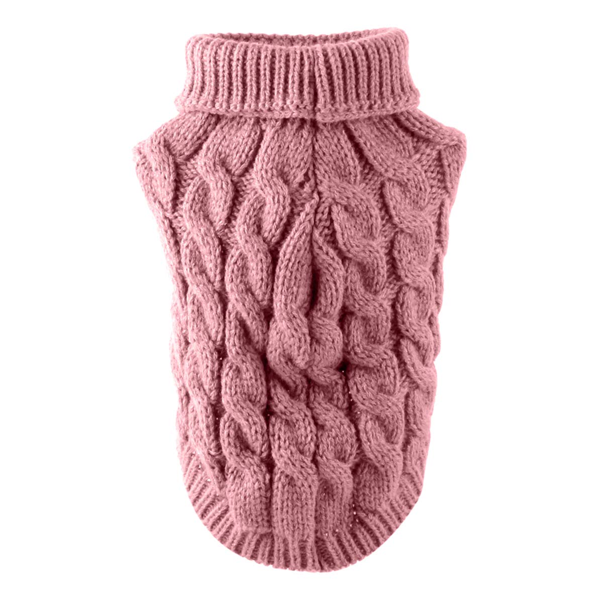 Cane da compagnia dolcevita lavorato a maglia maglione cappotto inverno scaldino ispessimento pullover maglieria cappotto all'uncinetto vestiti per piccolo cane medio grande cucciolo gatto