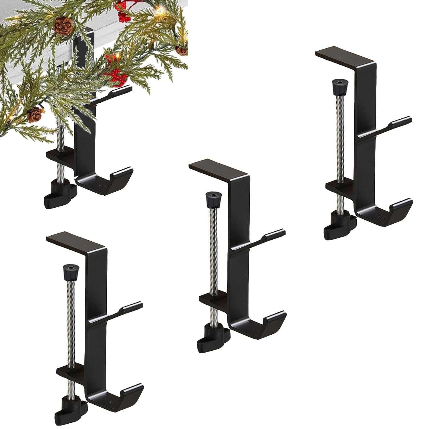 Supports pour chaussettes de Noël pour cheminée, décoration de salon chaleureuse en hiver