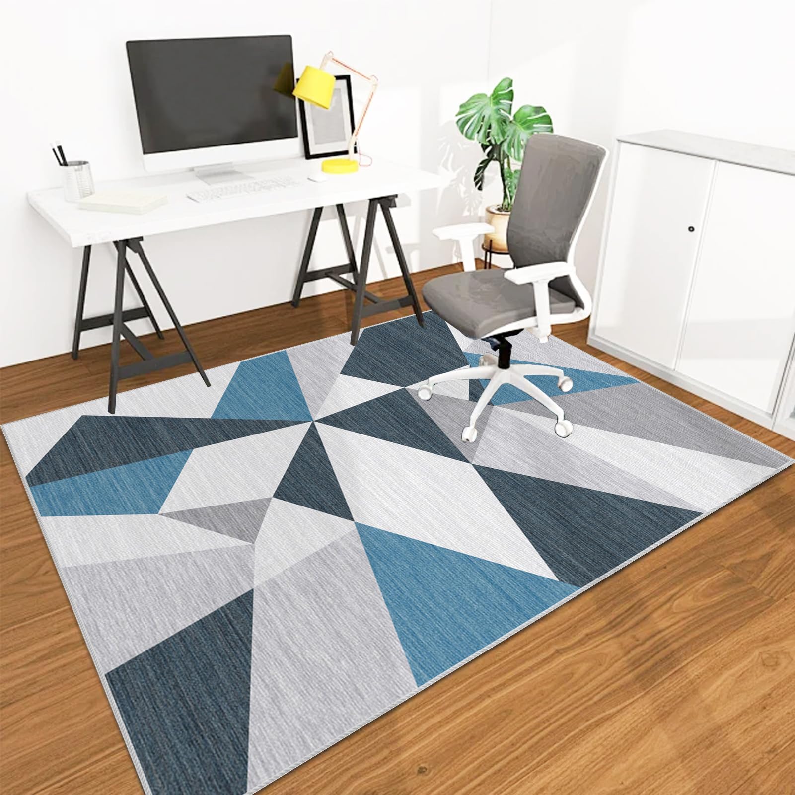 Heavy Duty Desk Chair Mats for Carpet, Office Chair Mat for Hardwood Floor, Office Chair Floor Protector Mat for Rolling Chair, Computer Chair Mat for Home Office Rug Hard Floor Mat 90 x 120 cm