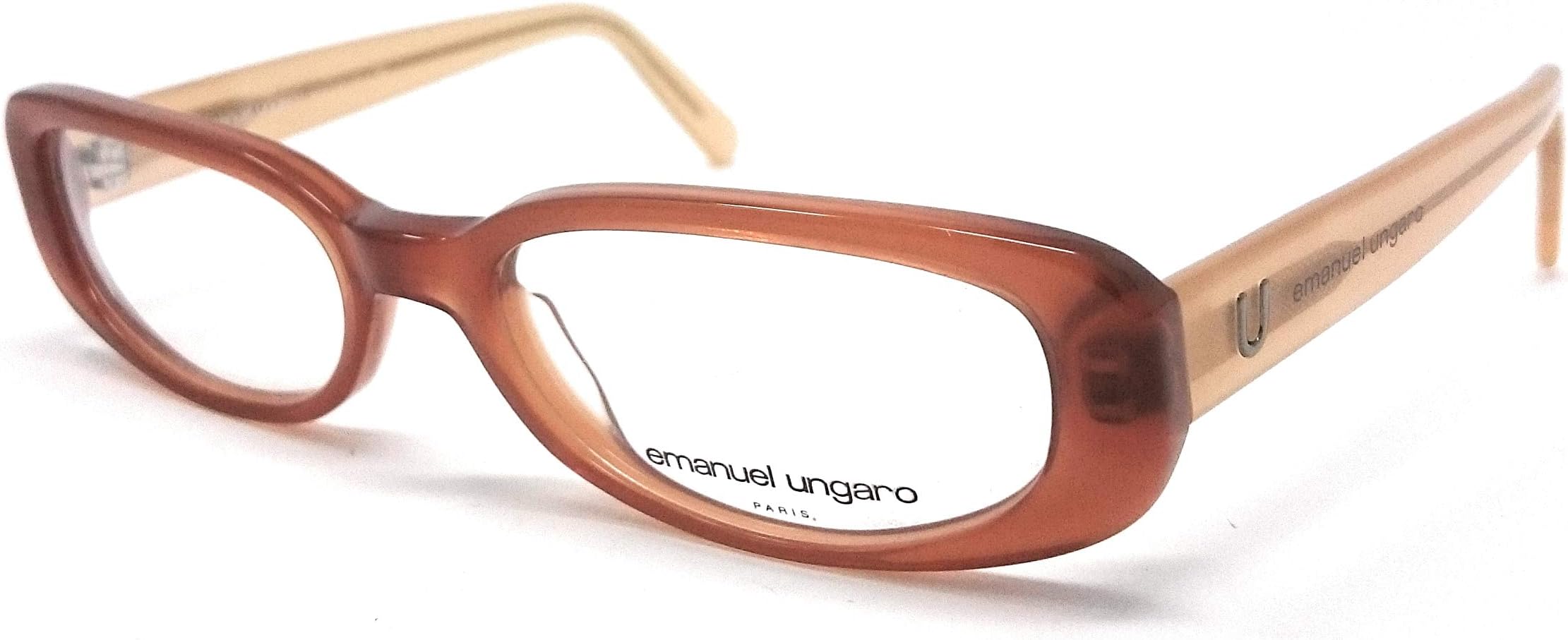 Emanuel UngaroWomen's Eyeglasses Glasses Spectacles UG 4516 7065 Rectangular Brown Beige