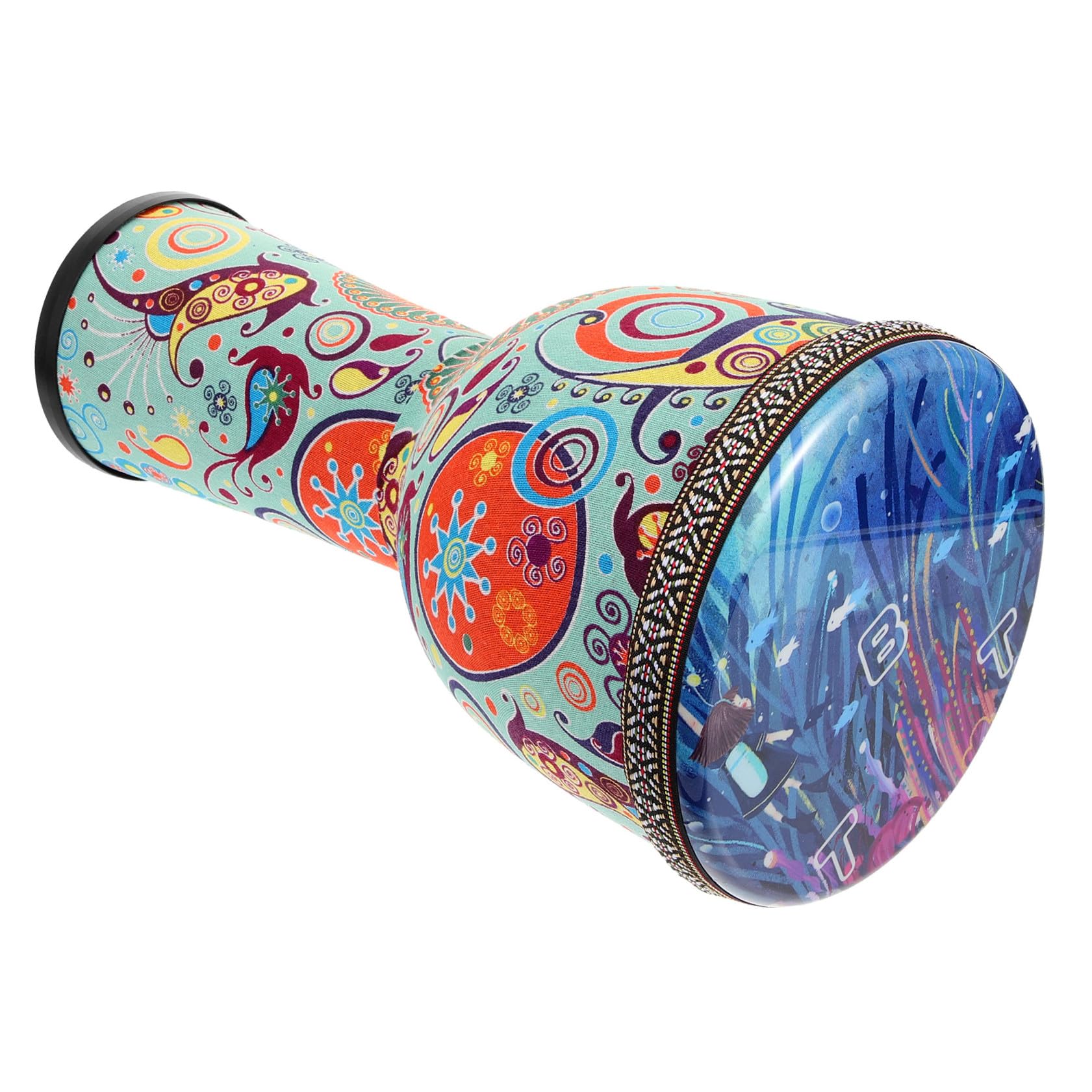 FRCOLOR Instrumento Musical Africano Portátil de Percusión Djembe Batería para Principiantes, Diseño Único en Pvc Resistente y Ligero para Adultos y Niños Varios estilos