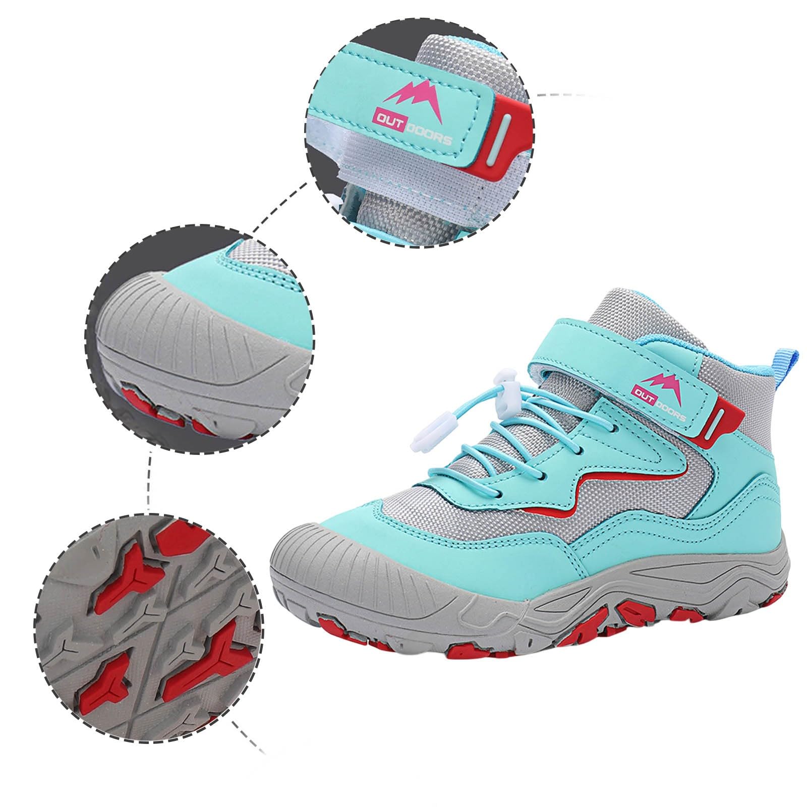 Stivali da Neve per Bambini Stivali da Equitazione per Ragazzi e Ragazze Autunnali Invernali Bottes de Printemps et d'Automne Scarpe Invernali Allaperto Antiscivolo Boots