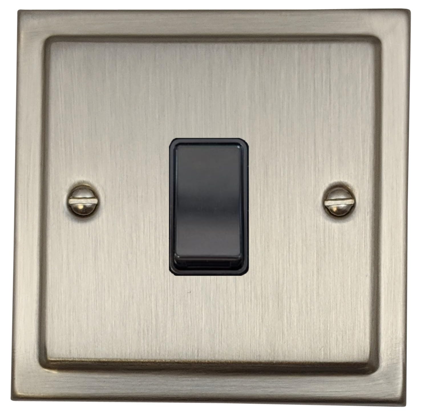 G&H Brassware Black Satin Nickel Light Switch (1 Gang/ Switch) - Tsn1b