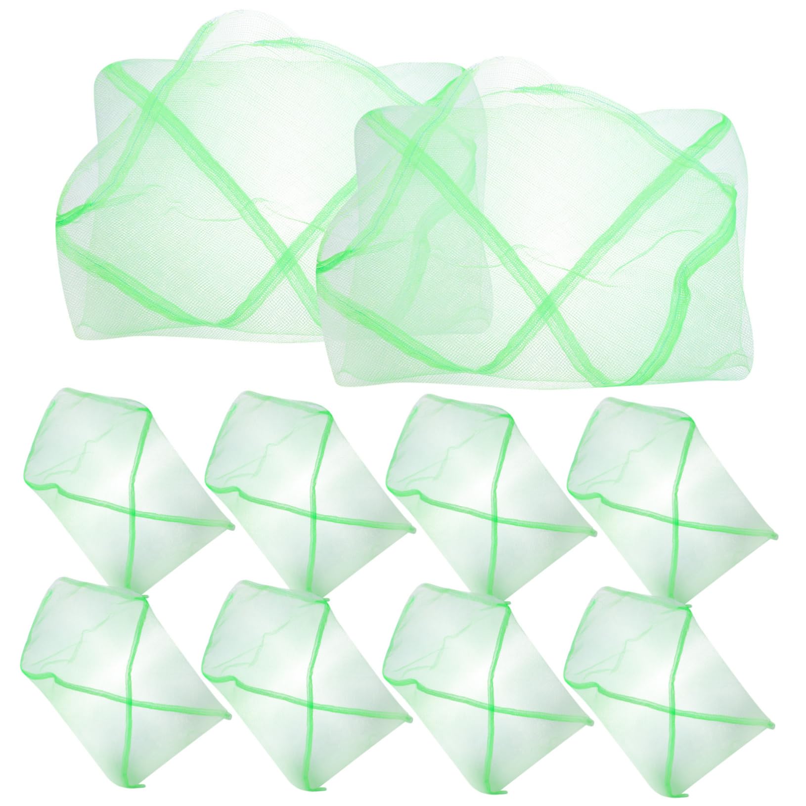 Toddmomy 10Pcs Portable Crab Net Bags Multi Use Fishing Supplies Lightweight and Breathable Mesh Storage Fishing Nets Durable Quick Drying Catching Pouches for Crabs and Seafood