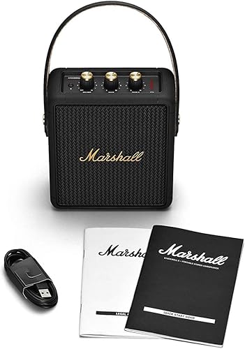 Miniatura 11 de Marshall Stockwell II - Altavoz Bluetooth portátil, negro y latón