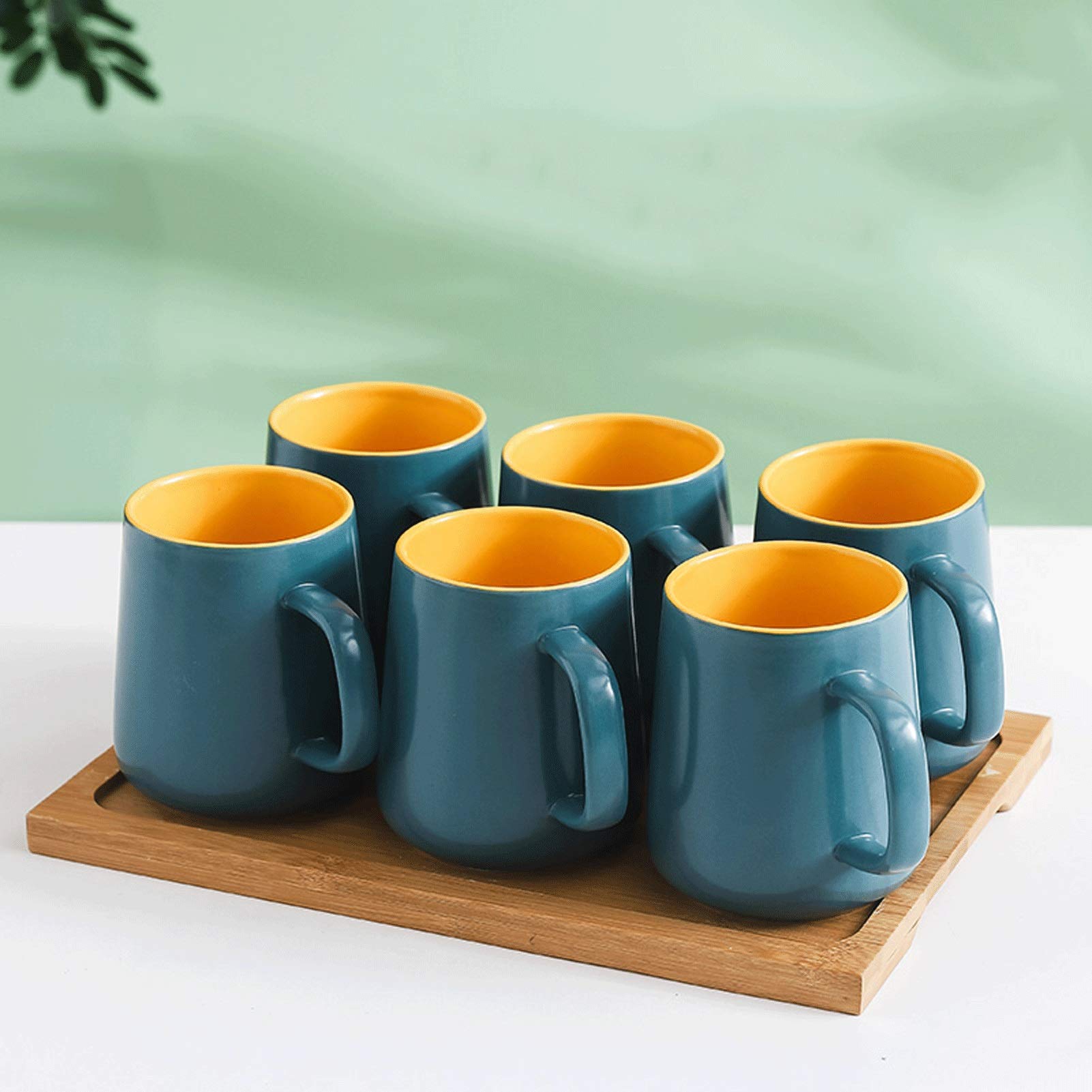 Tazas de Café Taza de gran capacidad Taza de contraste personalizada Taza de café Taza de té Taza de cerámica 500 ml, adecuado para leche, bebidas calientes y frías, café para Hogar, Oficina, Fiesta,