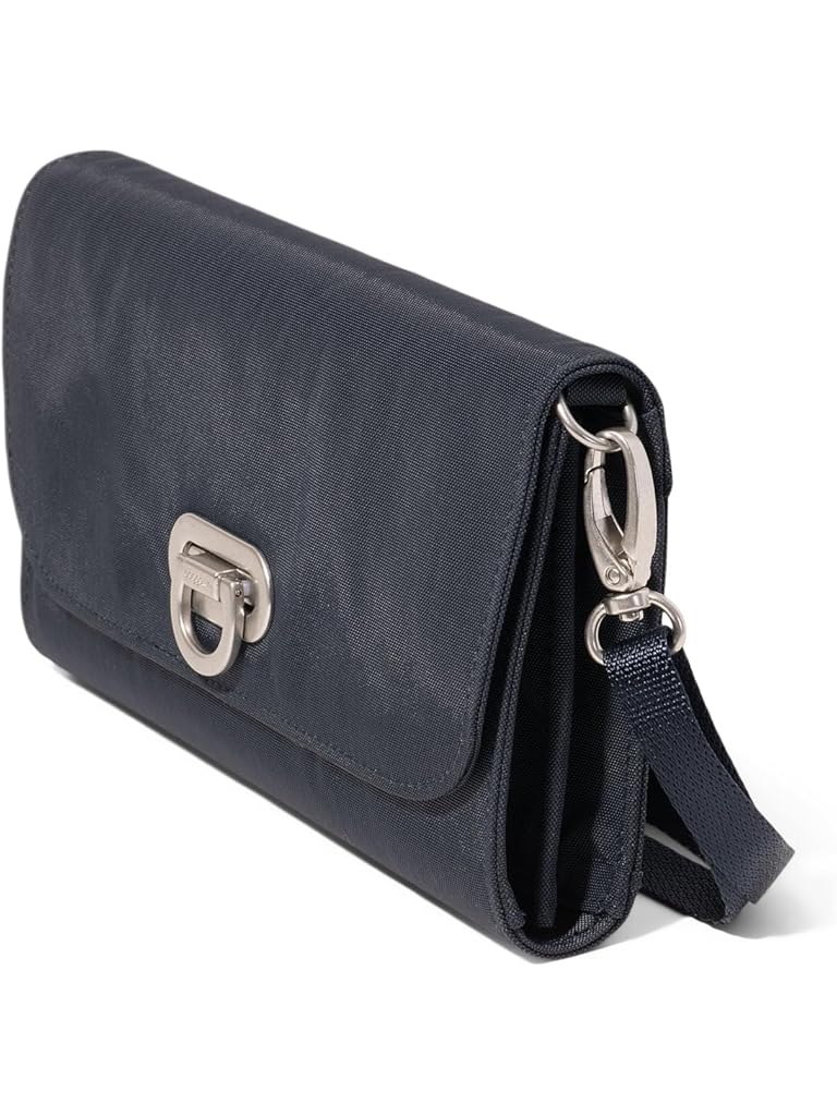 Navy Baggallini Coastal Flip Lock Rfid Phone Wallet Crossbody