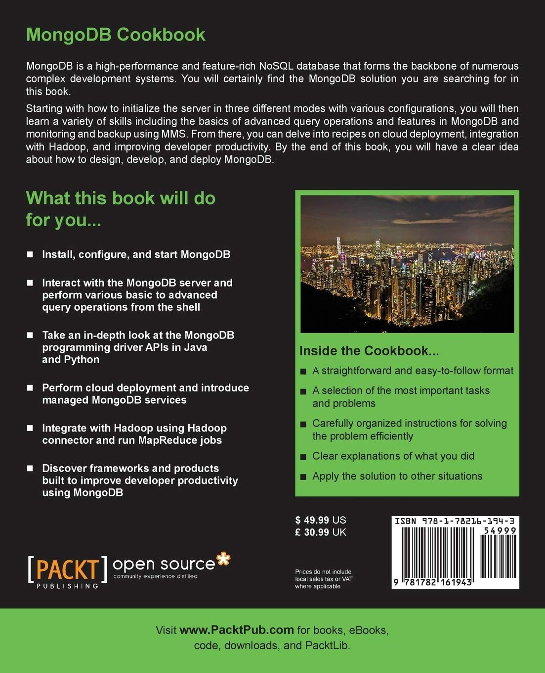 MongoDB Cookbook (English Edition)