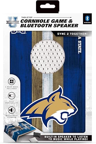 Vista 71 de SOAR Juego de Cornhole de mesa NCAA y altavoz Bluetooth