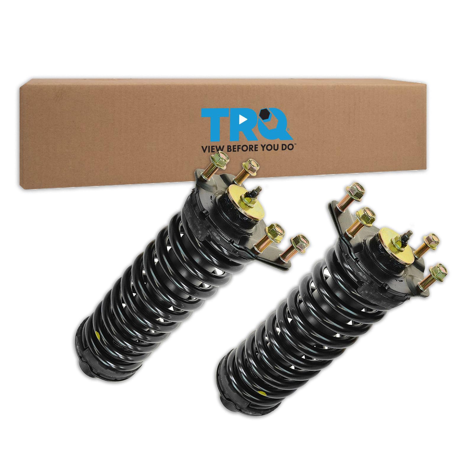 TRQ Front Strut &amp; Shock Assembly Left &amp; Right Pair Set Compatible with Jeep Liberty Dodge Nitro