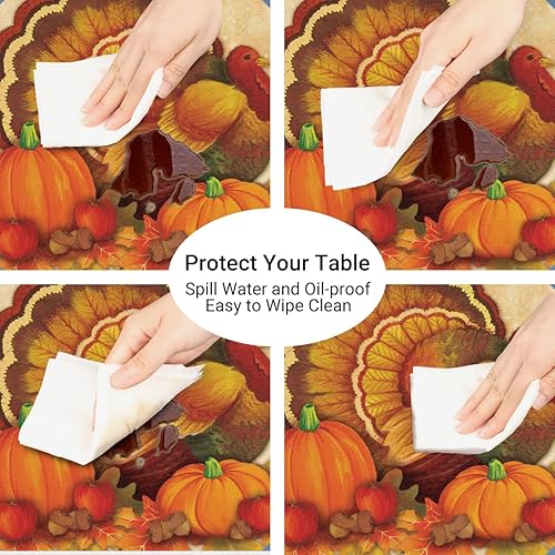 Vista 158 de cfpolar Mantel redondo ajustable de verano, hojas de palma tropical, borde elástico, mantel redondo lavable para uso en interiores y exteriores, se