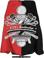 Vista 32 de Capa de peluquero personalizada, Capa de salón para corte de pelo personalizada para hombres