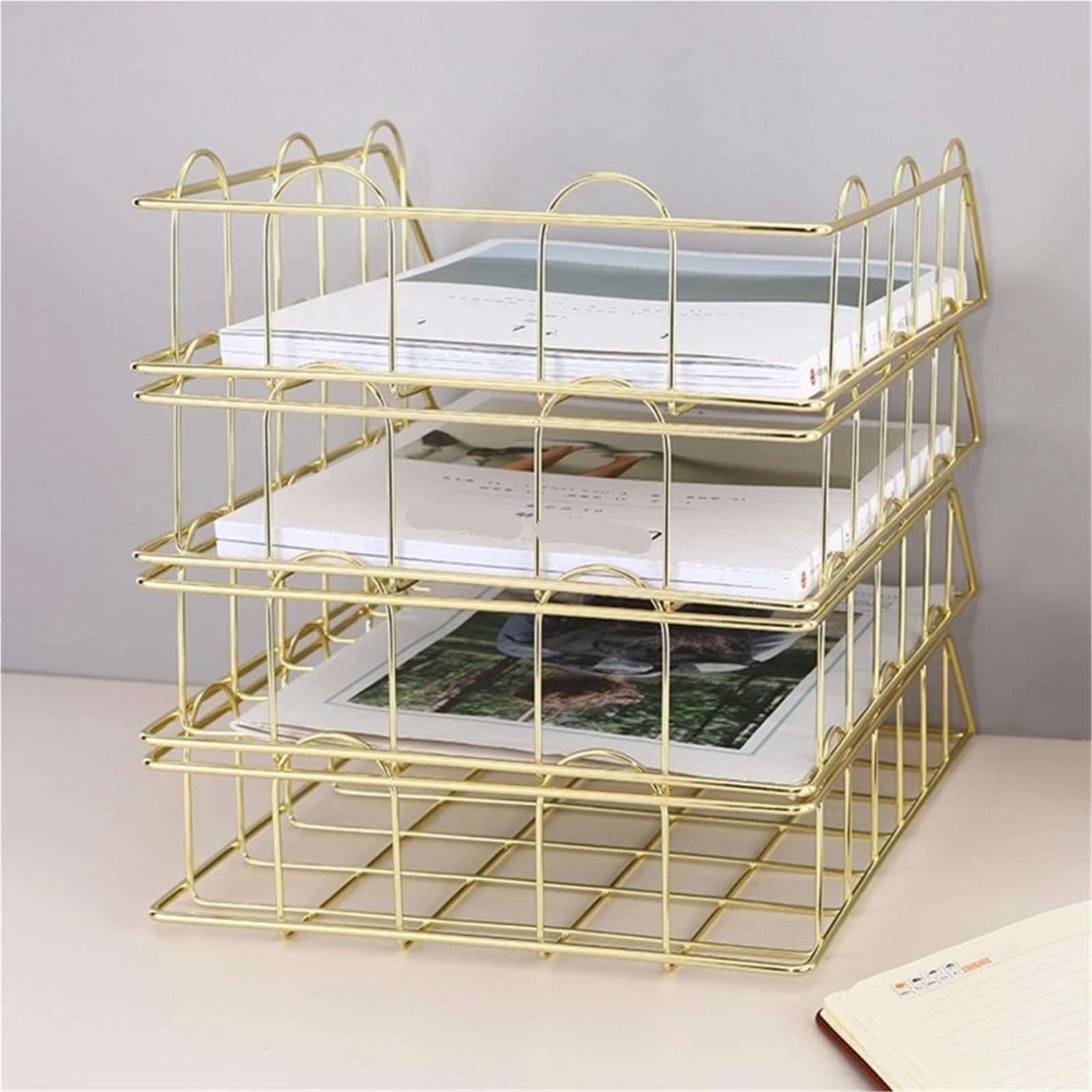 Briefablage Moderner Stapelbarer Briefablage-Desktop-Organizer
