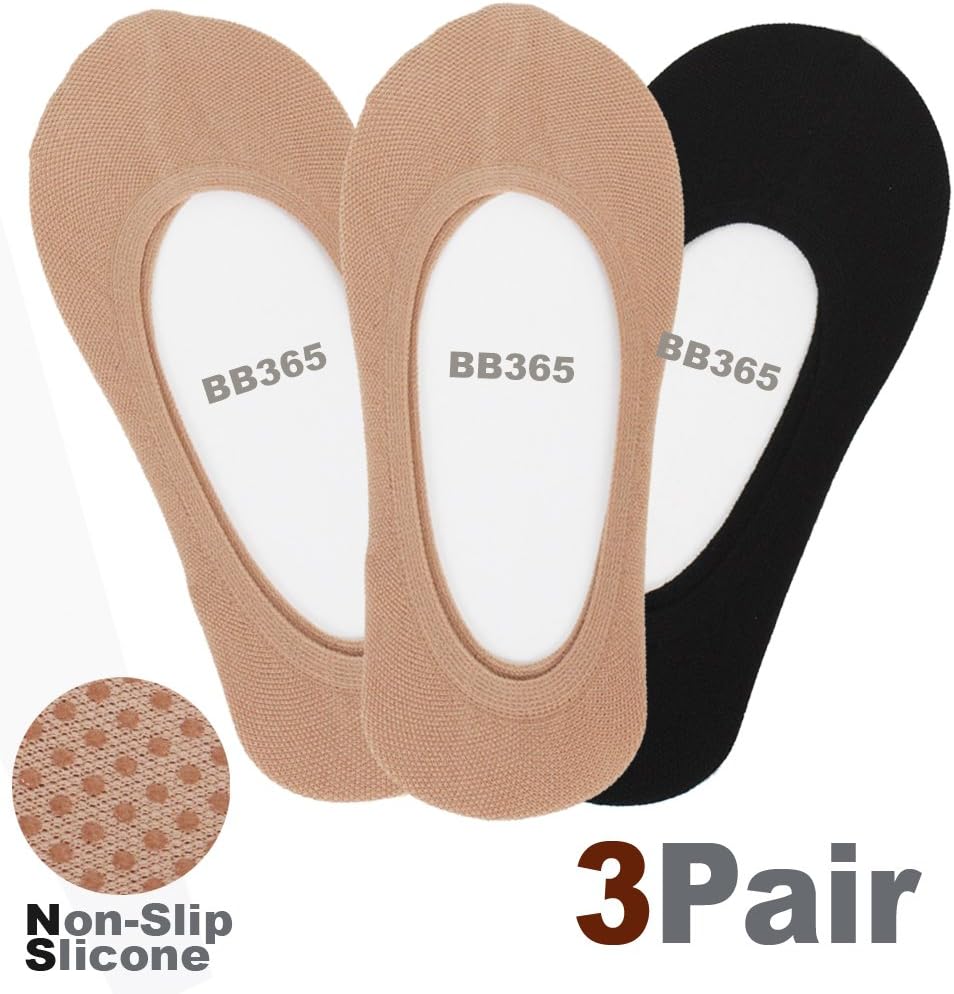 DRSKIN 3Pack(choose color) Women Girls No Show Foot Liner Low Cut Loafer (Coffee2P+Black1P)