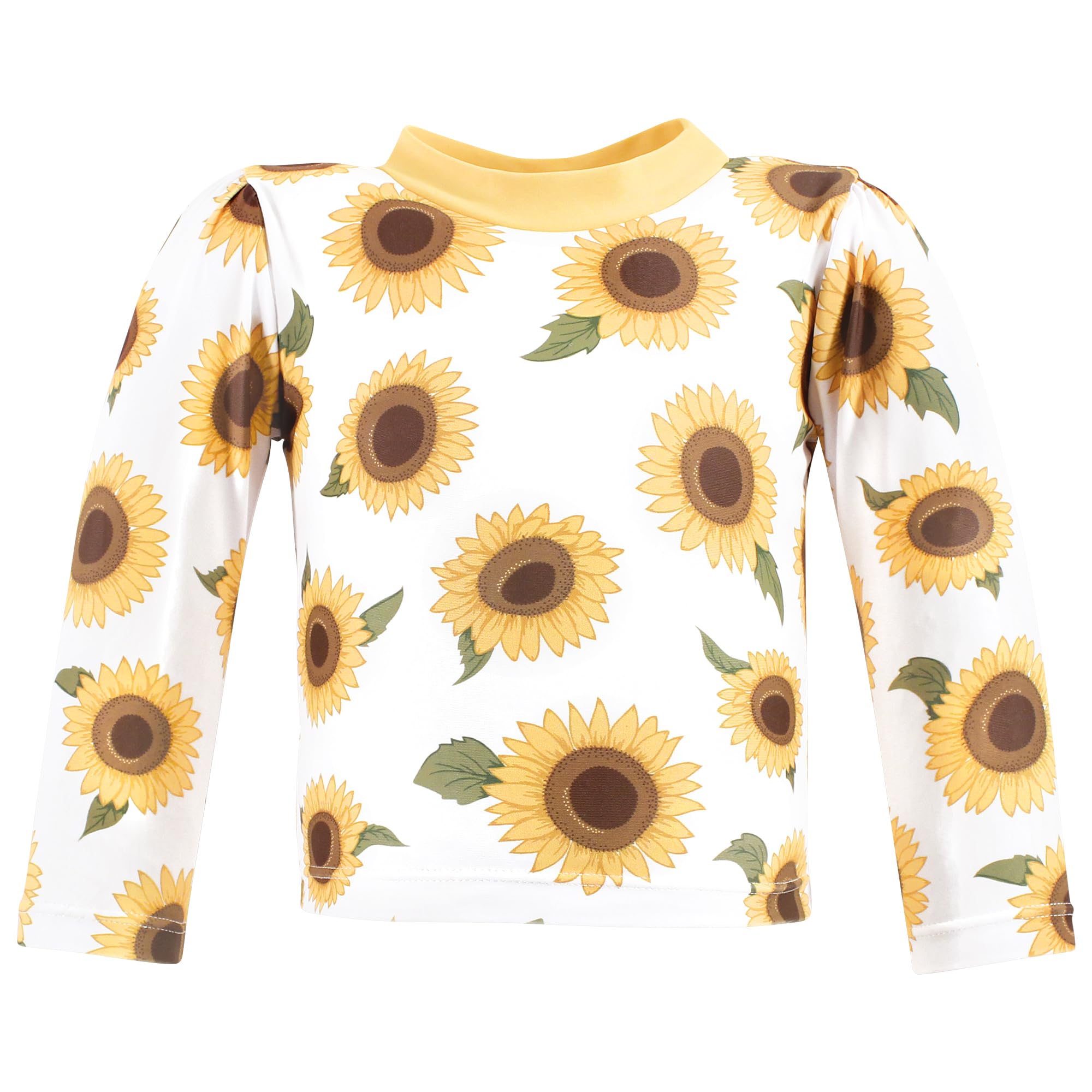 Hudson Baby Unisex Baby Swim Rashguard Set, Sunflower, 18-24 Months