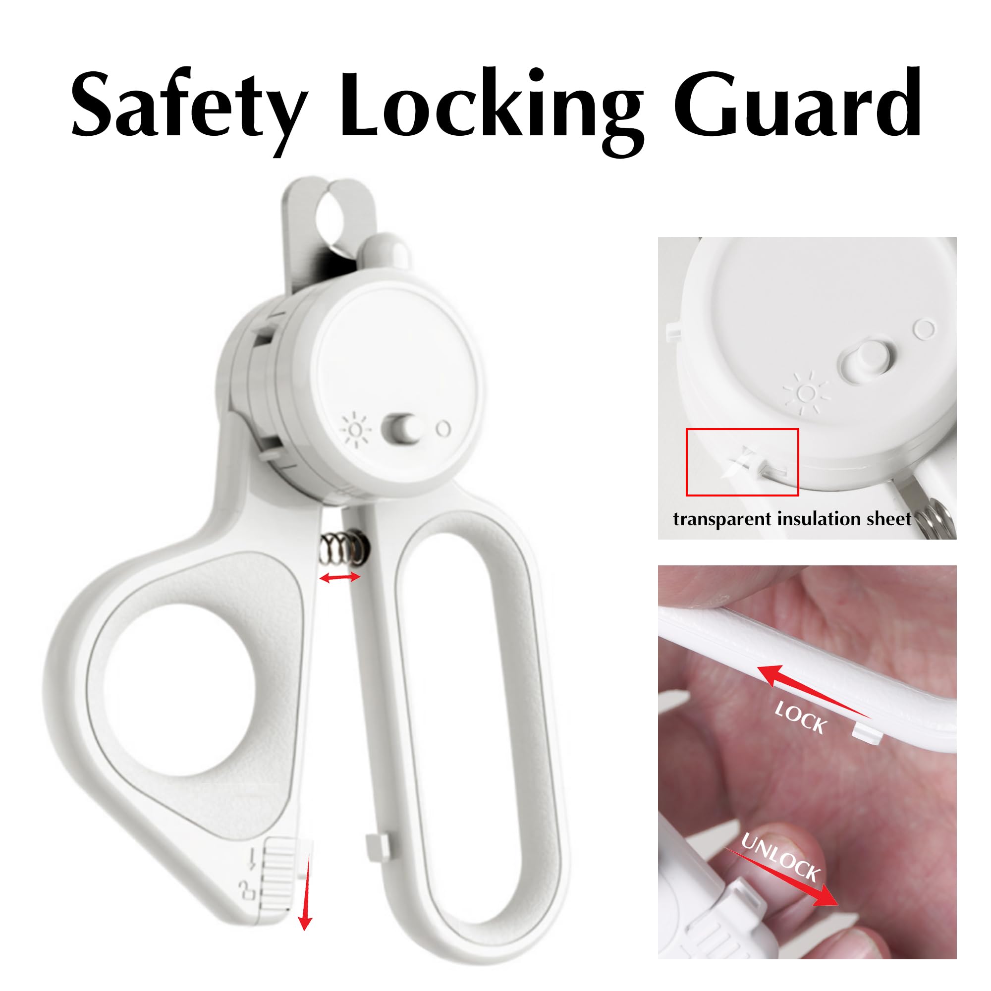 Professional Dog and Cat Nail Clippers with Lights to Illuminate Nails or Blood Lines for Safe Trimming，Sharp Stainless Steel Pet Nail Trimmers with Safety Guard to Avoid Overcutting for Small Animals - image 3