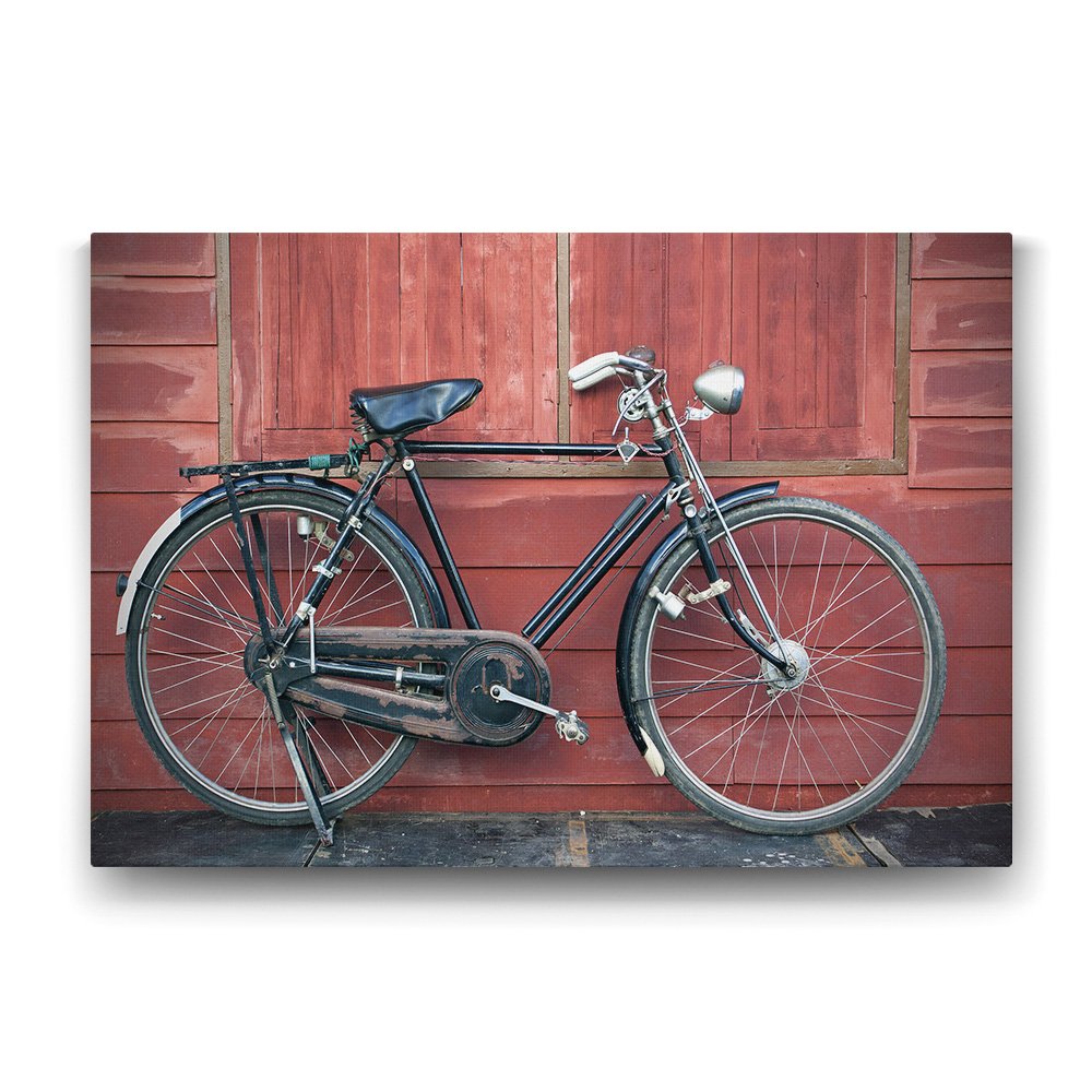 Eski Nostaljik Bisiklet Tablosu - 100x70cm
