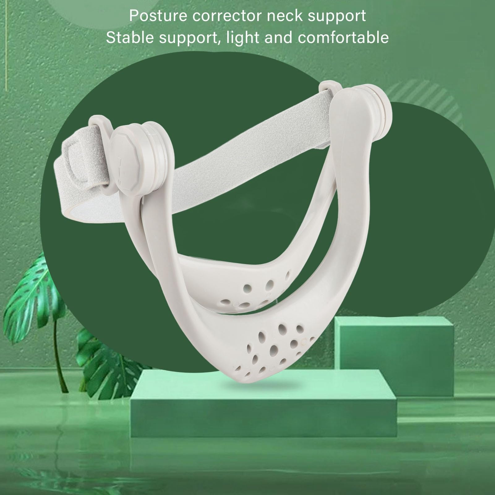 Attelle de Civière de Cou, Support Réglable à 360 degrés. Dispositif de Traction Cervicale Ergonomique pour L'alignement, Orthèse de Soutien Correcteur de Posture 360
