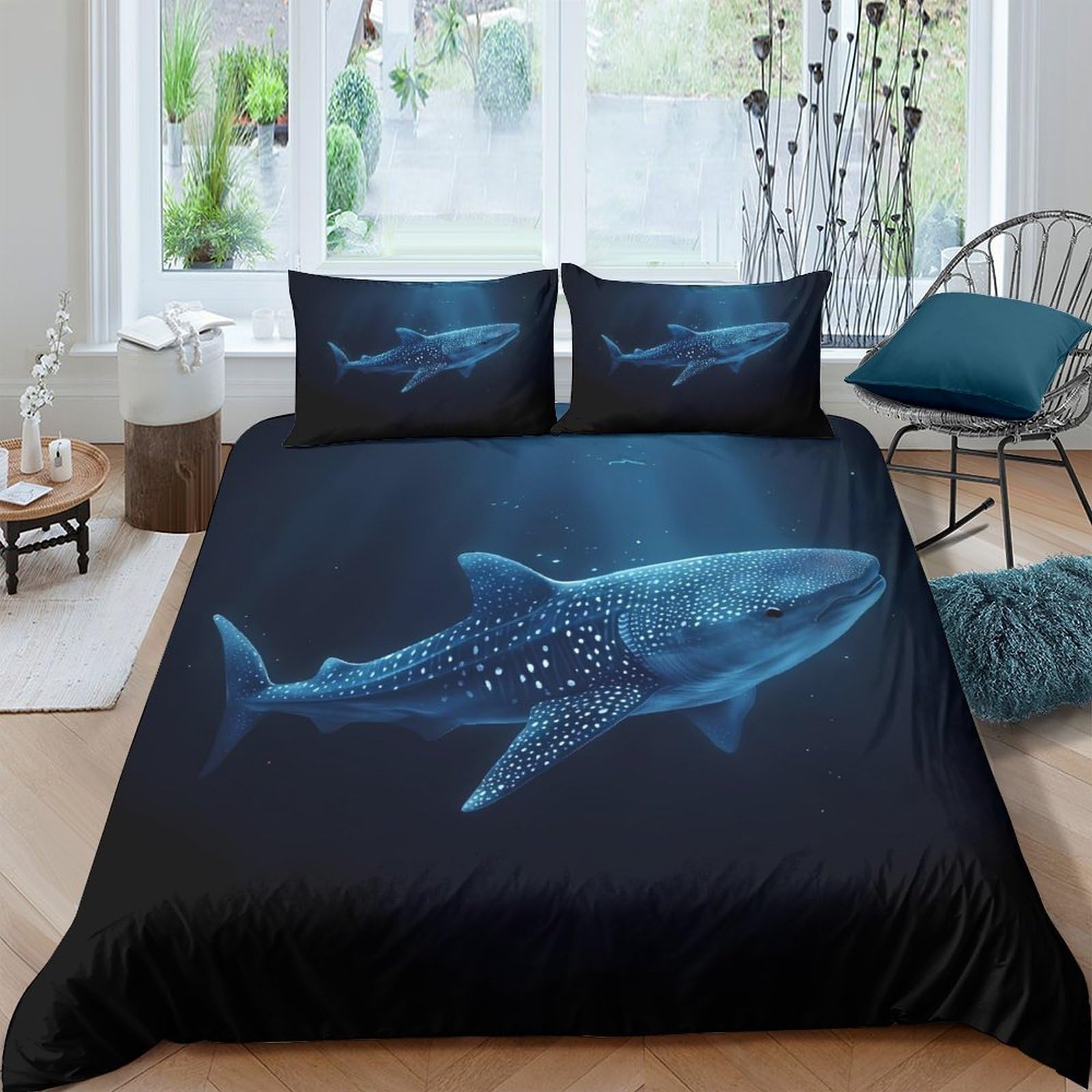 TUFRTGYHN Galaxy Starry Sky Duvet Cover 3D Printed Microfiber Bedding Set with 2 Pillowcases for Bedroom Decor and Seasonal Use Single（135x200cm）