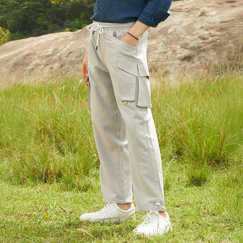 CAHOOT Men's Beige Cargo Pants C2-Beige - Image 3
