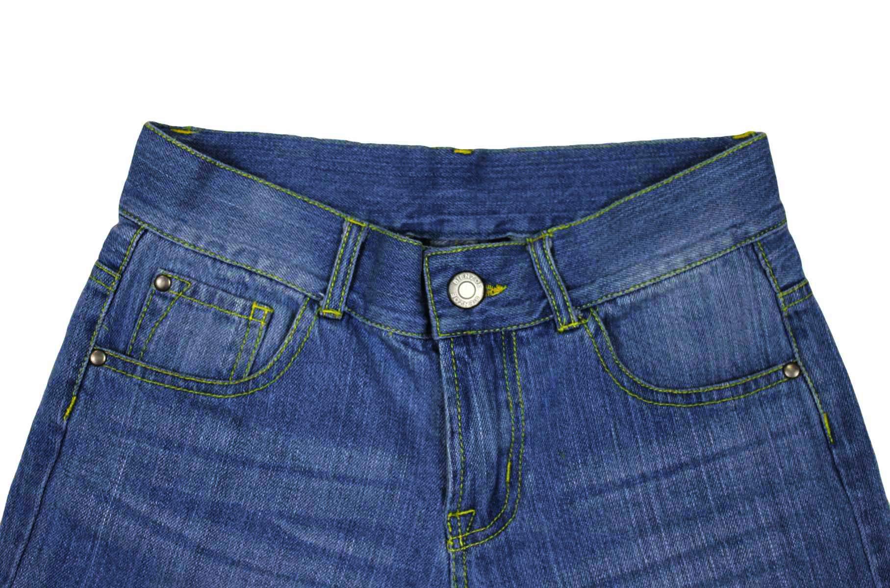 Bienzoe Niña Algodón Mezclilla Pantalones Cortos