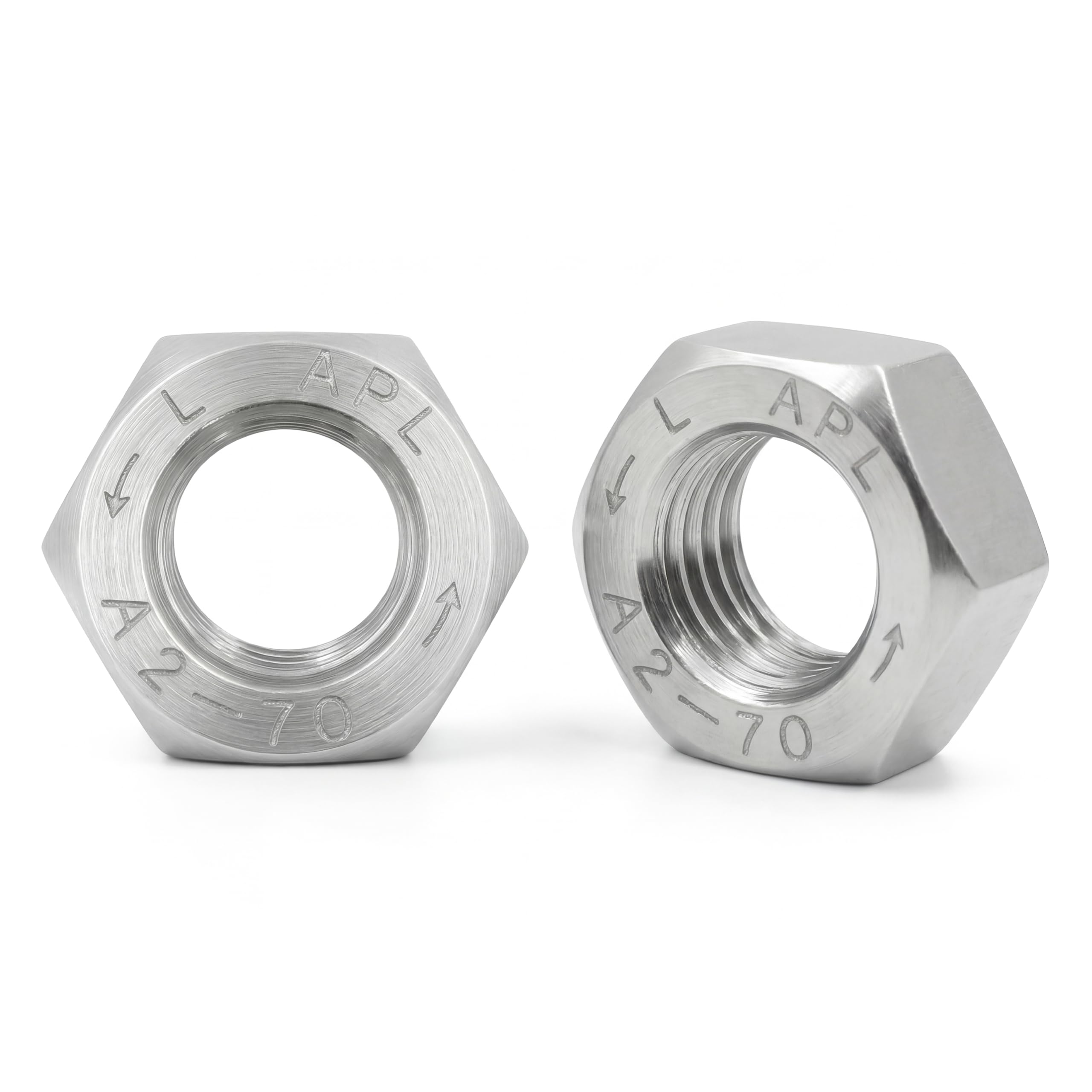 Dado esagonale a filettatura sinistra M5/M6/M8/M10/M12/M14/M16/M18/M20 DIN 934 in acciaio inox A2 (M16) x5