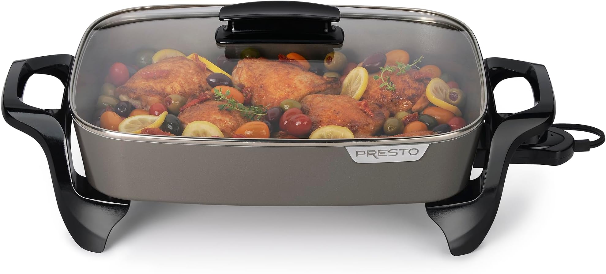 Presto 16-Inch Electric Skillet, Grey Ceramic