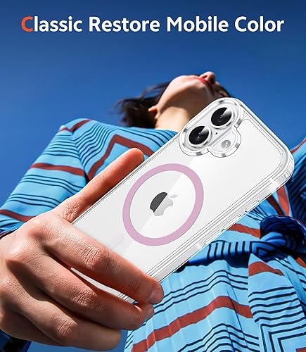 Miniatura 417 de Fntcase Funda para iPhone 15 Plus y 14 Plus de 6.7 pulgadas, magnética, a prueba de golpes de grado militar, antiamarilleo, delgada, protectora