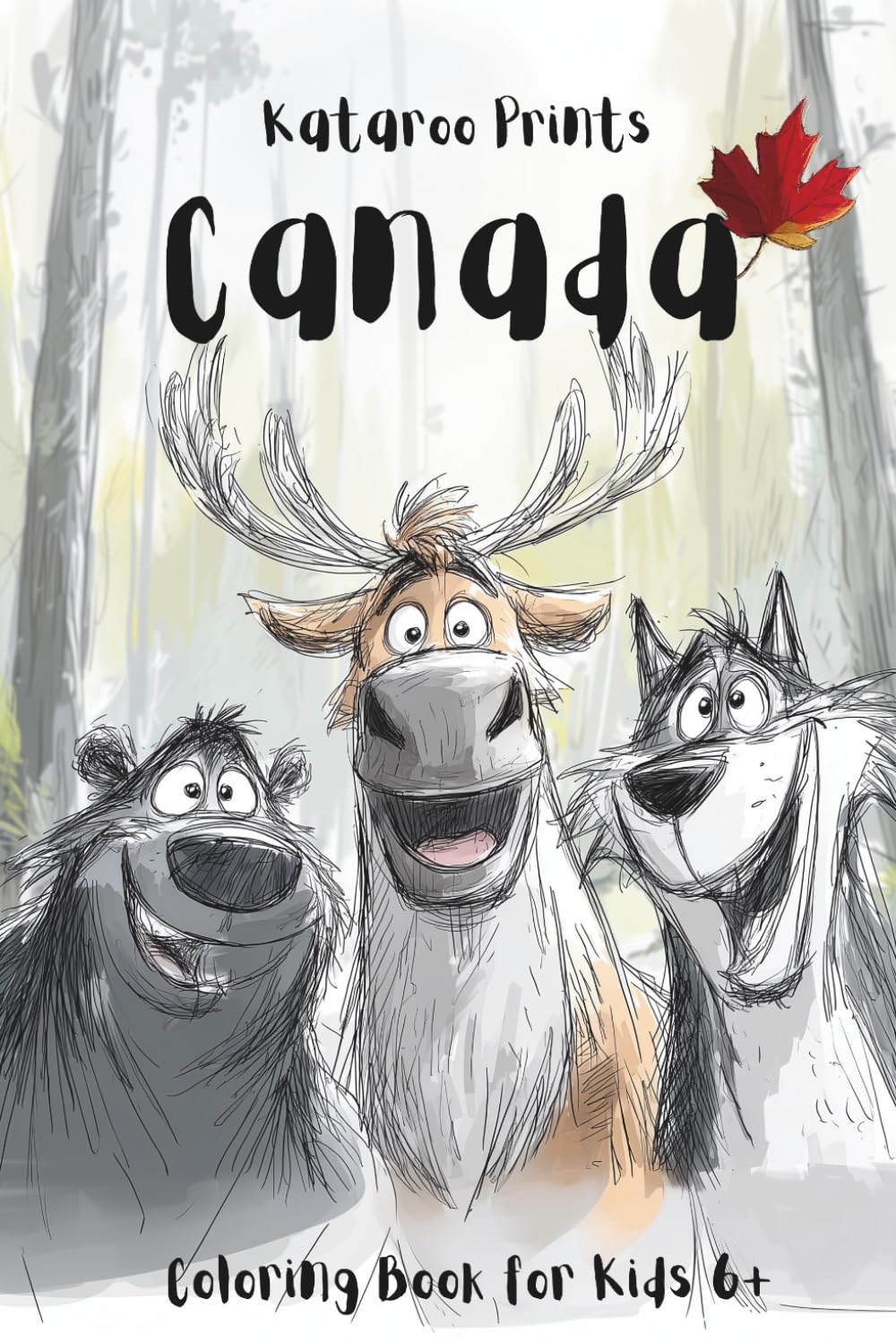 Canada: Coloring book for kids 6+ (Rhyme & Roam)