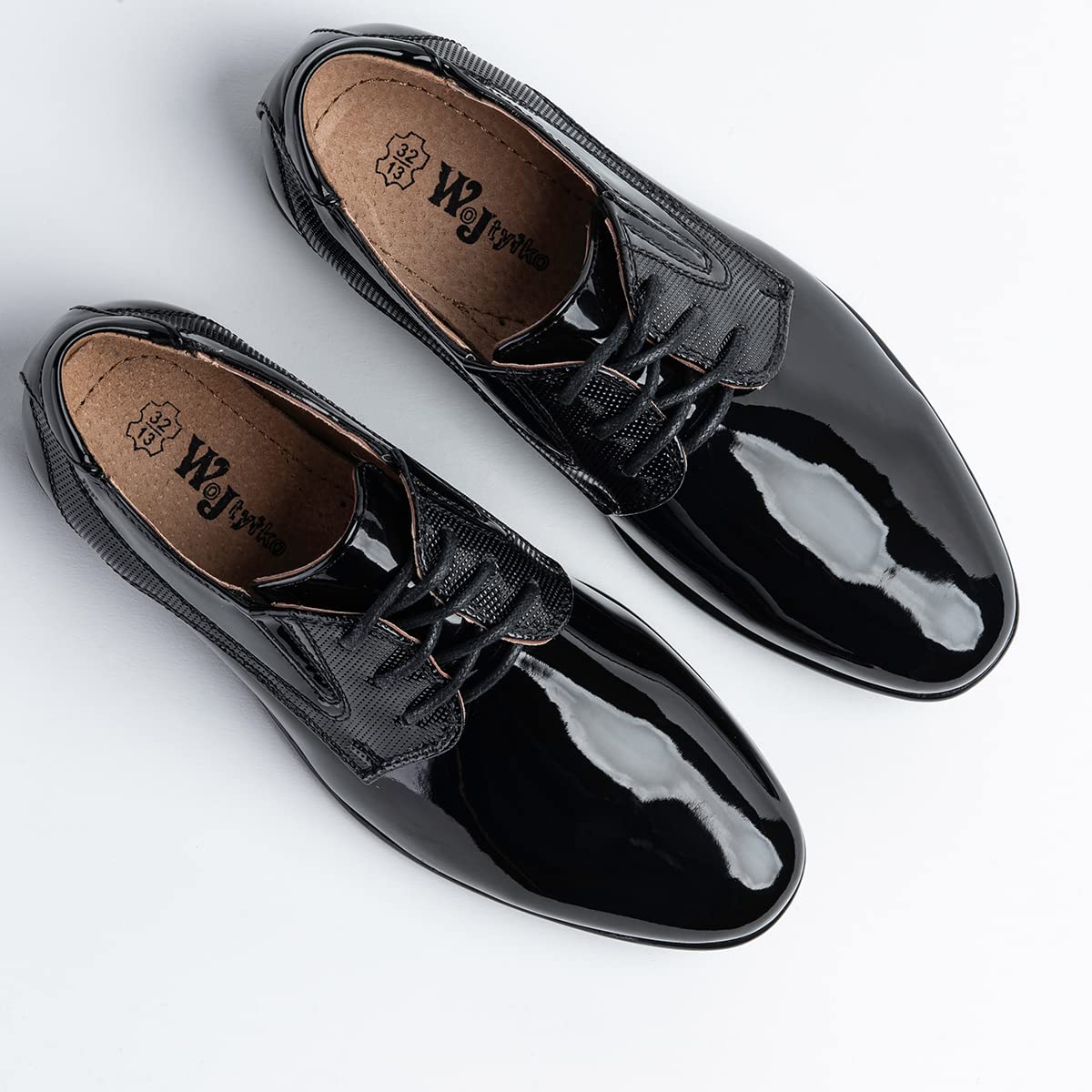WK Kommunionsschuhe für Jungen Elegante Schuhe Formale Schuhe Festliche Schuhe Ledersohle bequem
