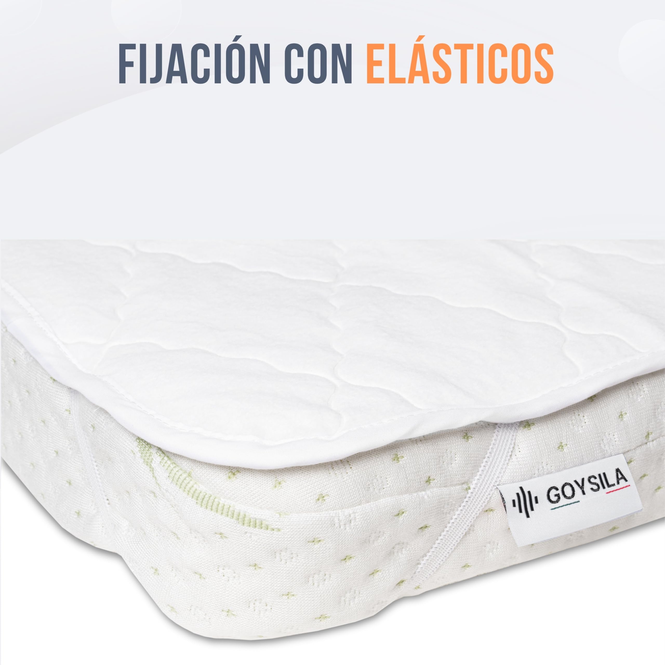 GOYSILA Protector Colchon Minicuna 50x80 Compatible con Chicco Next 2 Me Kinderkraft Uno Cubrecolchon Cuna Bebe Capazo Funda Protectora Absorbente Impermeable Transpirable Silenciosa Suave Lavable