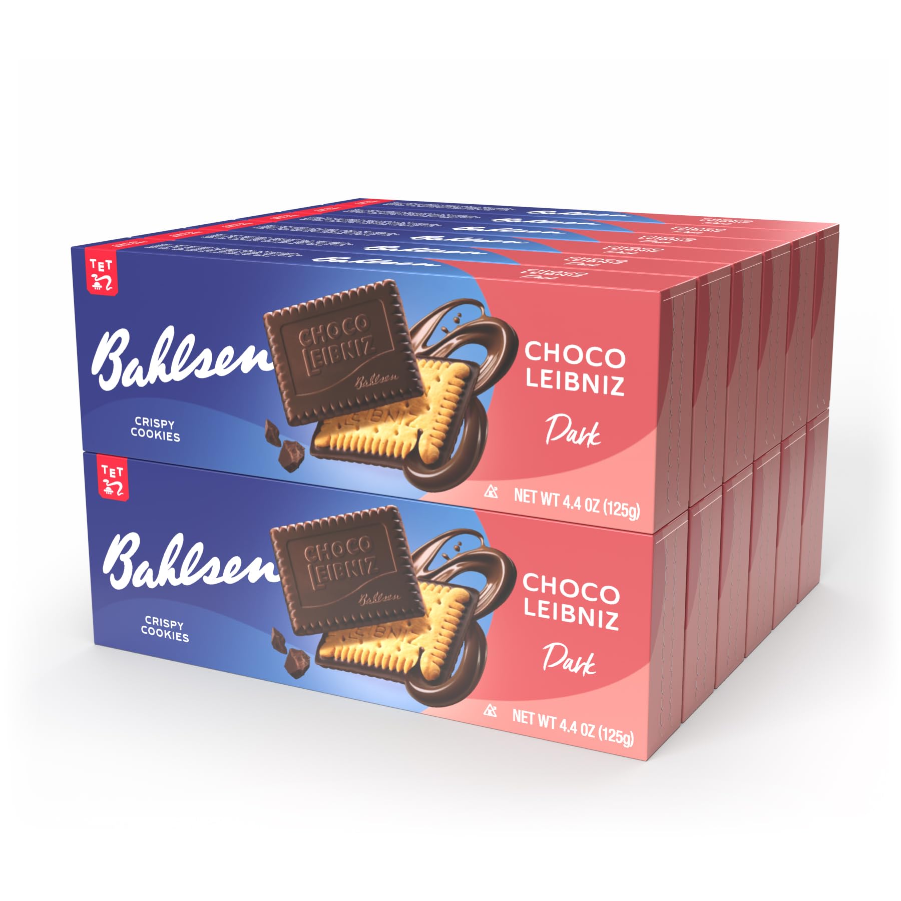 Bahlsen Leibniz Dark Chocolate Cookies, 4.4-Ounce Boxes (Pack Of 12)
