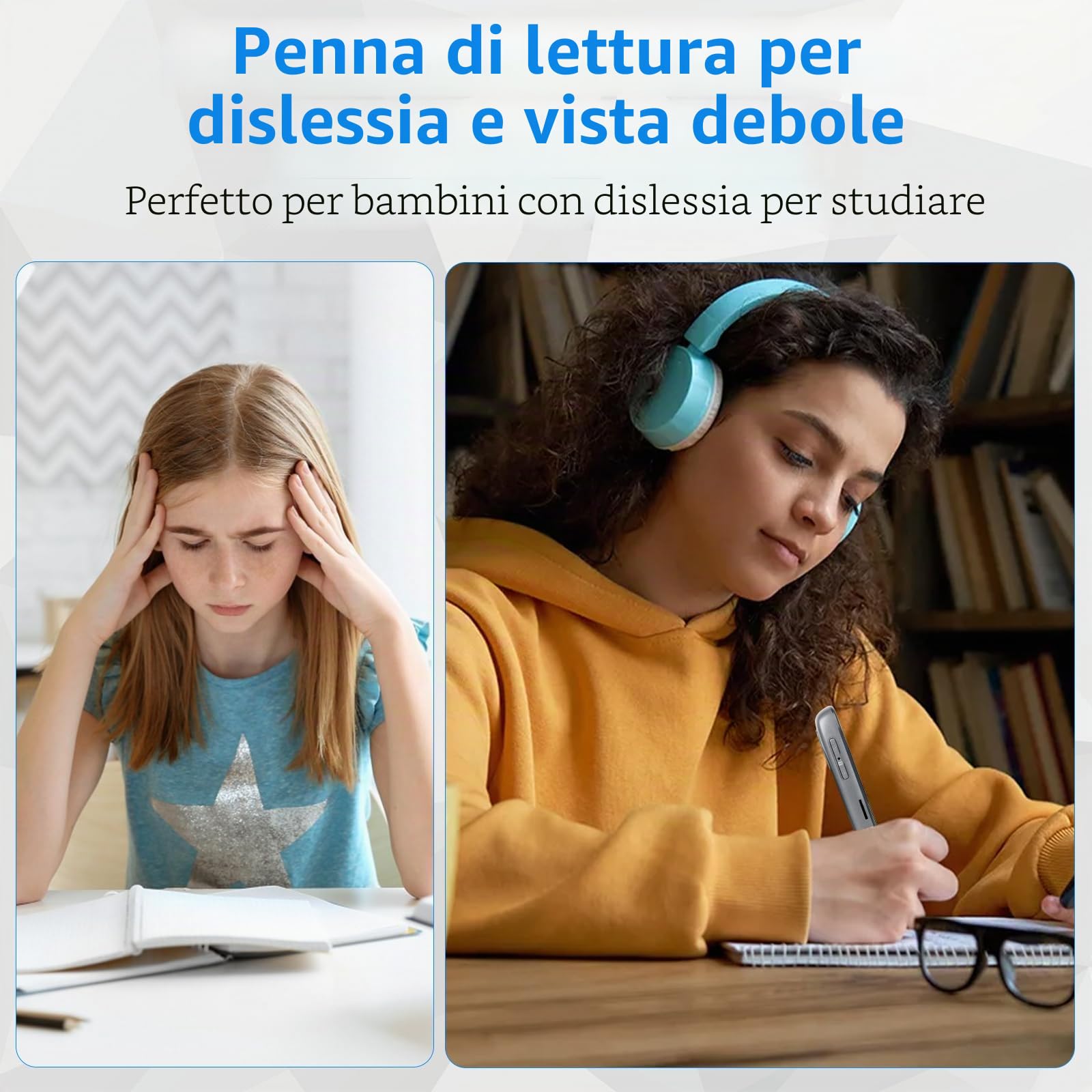 WingFly Penna di scansione traduttore online, 142 lingue, penna di lettura con touchscreen da 3,7 pollici, dispositivo di traduzione vocale, penna di scansione in tempo reale per dislessia, studenti,