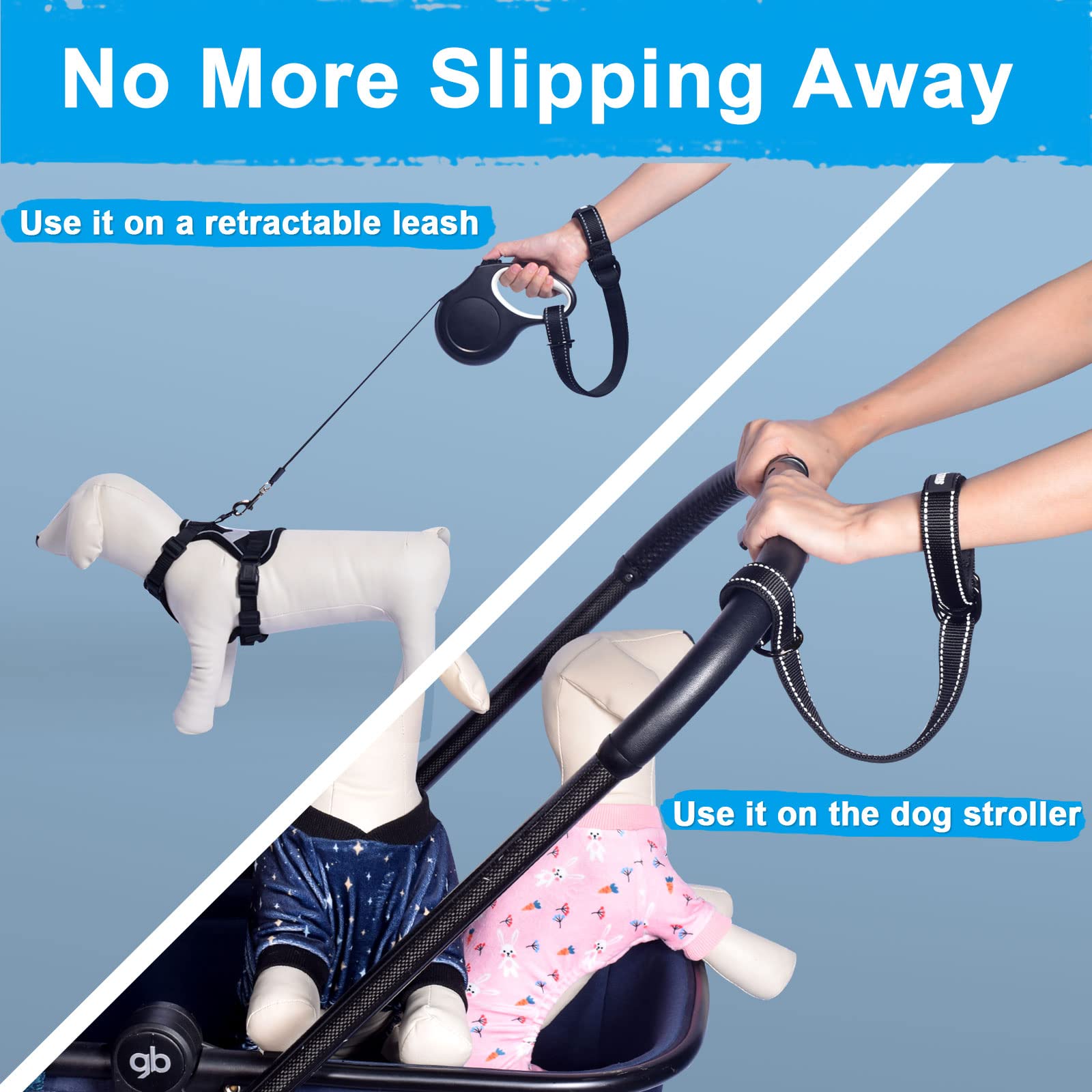 Best retractable dog leash with wrist strap Free Shipping Black Friday - Main Image