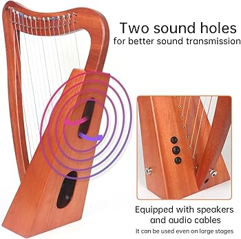 Amazon.com: Harp, AKLOT 15 Strings Mahogany Lyer Harp 22 inch