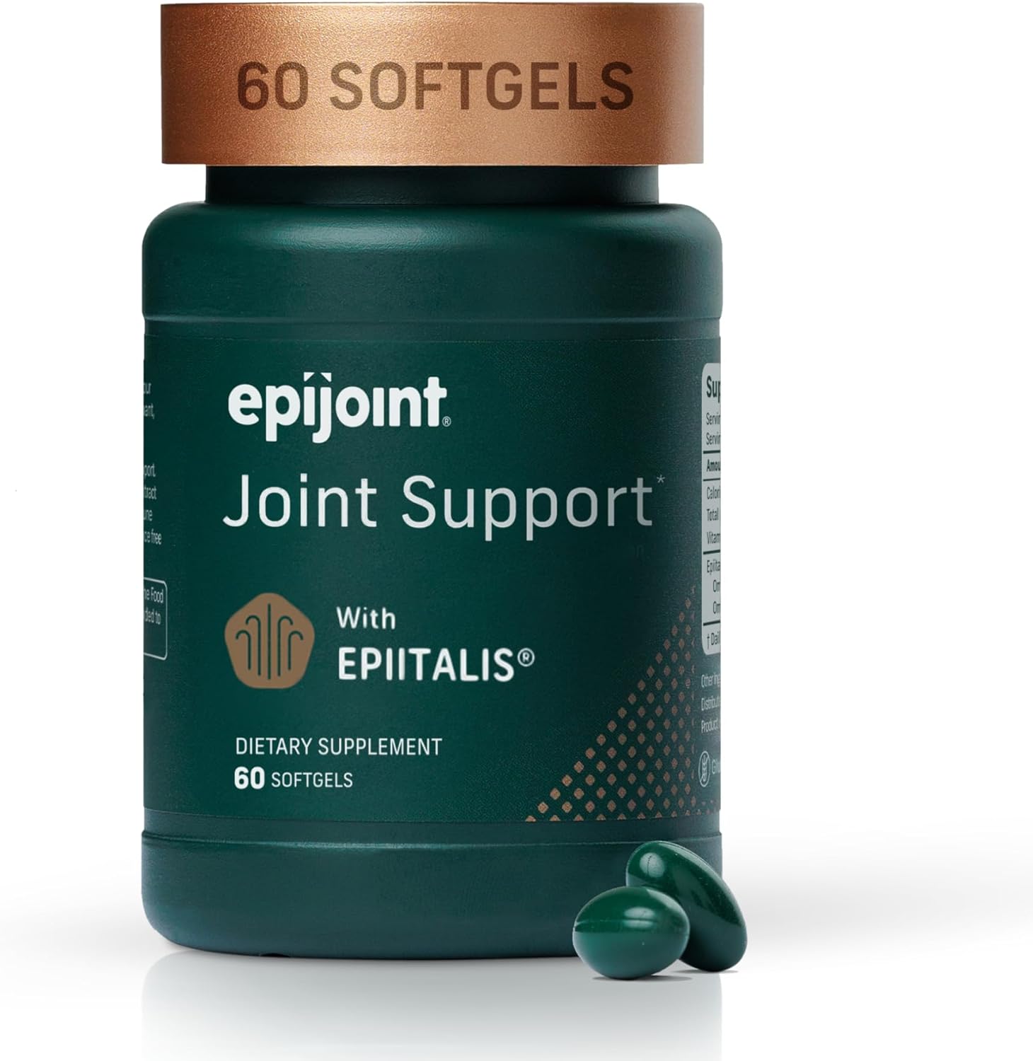 Joint Support – Supports Mobility & Osteoarthritis – May Help Reduce Inflammation with Patented Epiitalis – 60 Capsules