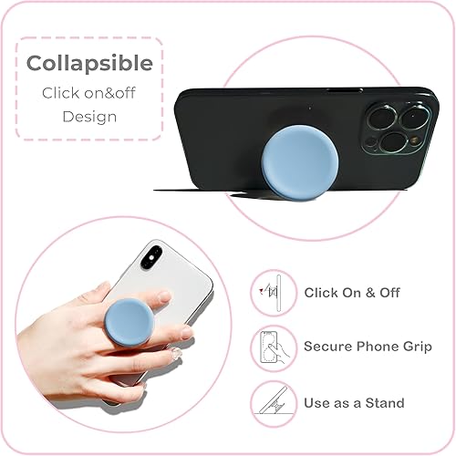 Miniatura 4 de GRIPONG - Linda funda de silicona suave expandible plegable para teléfono móvil, soporte para teléfono inteligente, tableta, accesorio de teléfono