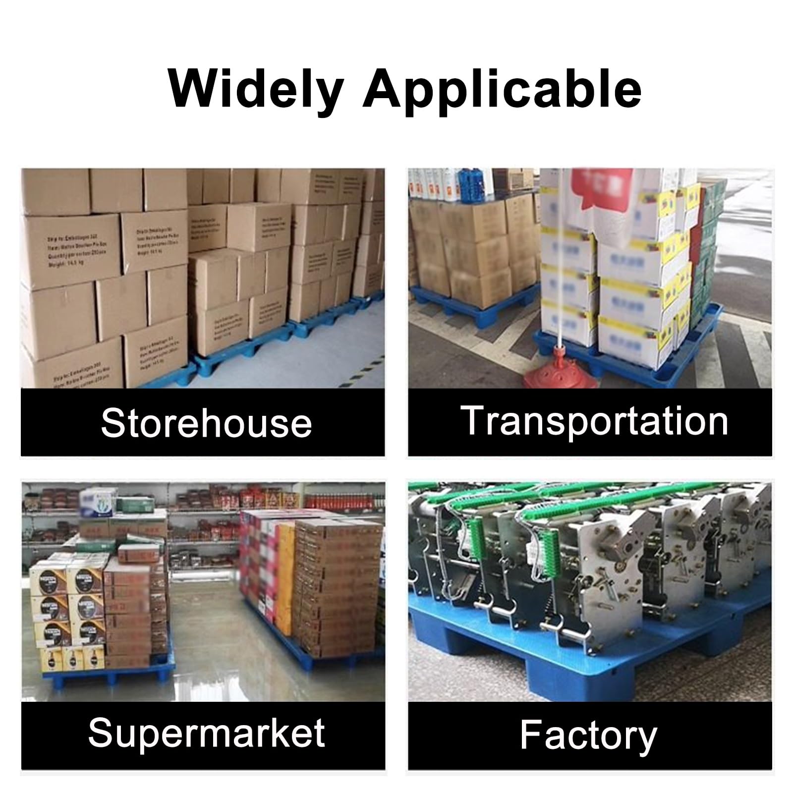Paleta z Tworzywa Sztucznego, Wodoodporna Paleta HDPE z Oddychającymi Siatkami, Łatwa do Układania w Stosy, do Użytku Wewnątrz i Na Zewnątrz, Supermarketów i Magazynów(80x60cm/31.5x23.6in)