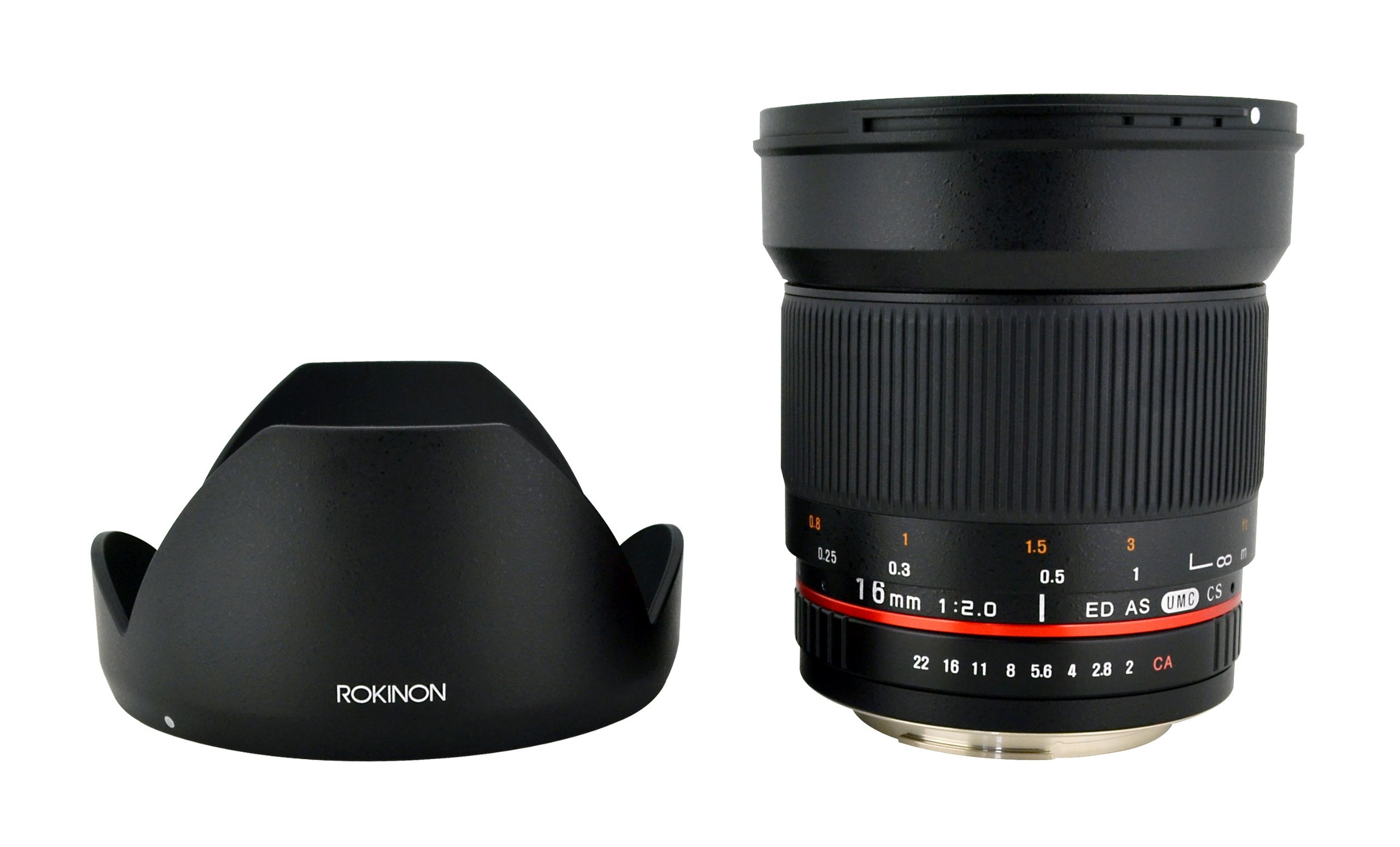 Amazon.com : Rokinon 16M-C 16mm f/2.0 Aspherical Wide Angle Lens