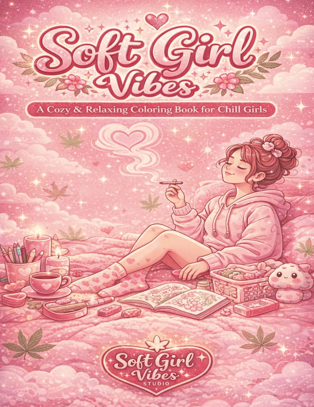 Soft Girl Vibes: A Cozy & Relaxing Coloring Book for Chill Girls (Soft Girl Vibes Collection)