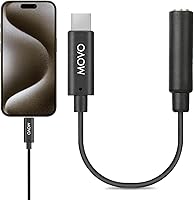 Vista 8 de Movo UCMA-1 Cable adaptador de micrófono TRS hembra de 0.138 in a conector USB tipo C Dongle - Compatible con Samsung Galaxy, Pixel, Moto, HTC, iPad
