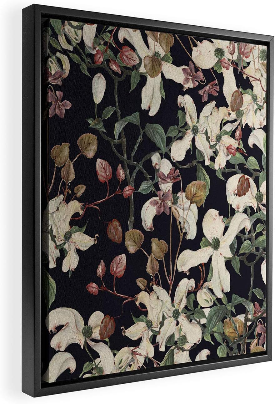 Deny Designs Cayenablanca Herbolarium Black Framed Art Canvas, 8" x 10"