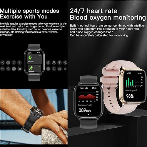 Vista 18 de N8 - Reloj inteligente 2 en 1 con audífonos, pulsera inteligente TWS, auriculares inalámbricos Bluetooth, combinación de llamadas Bluetooth