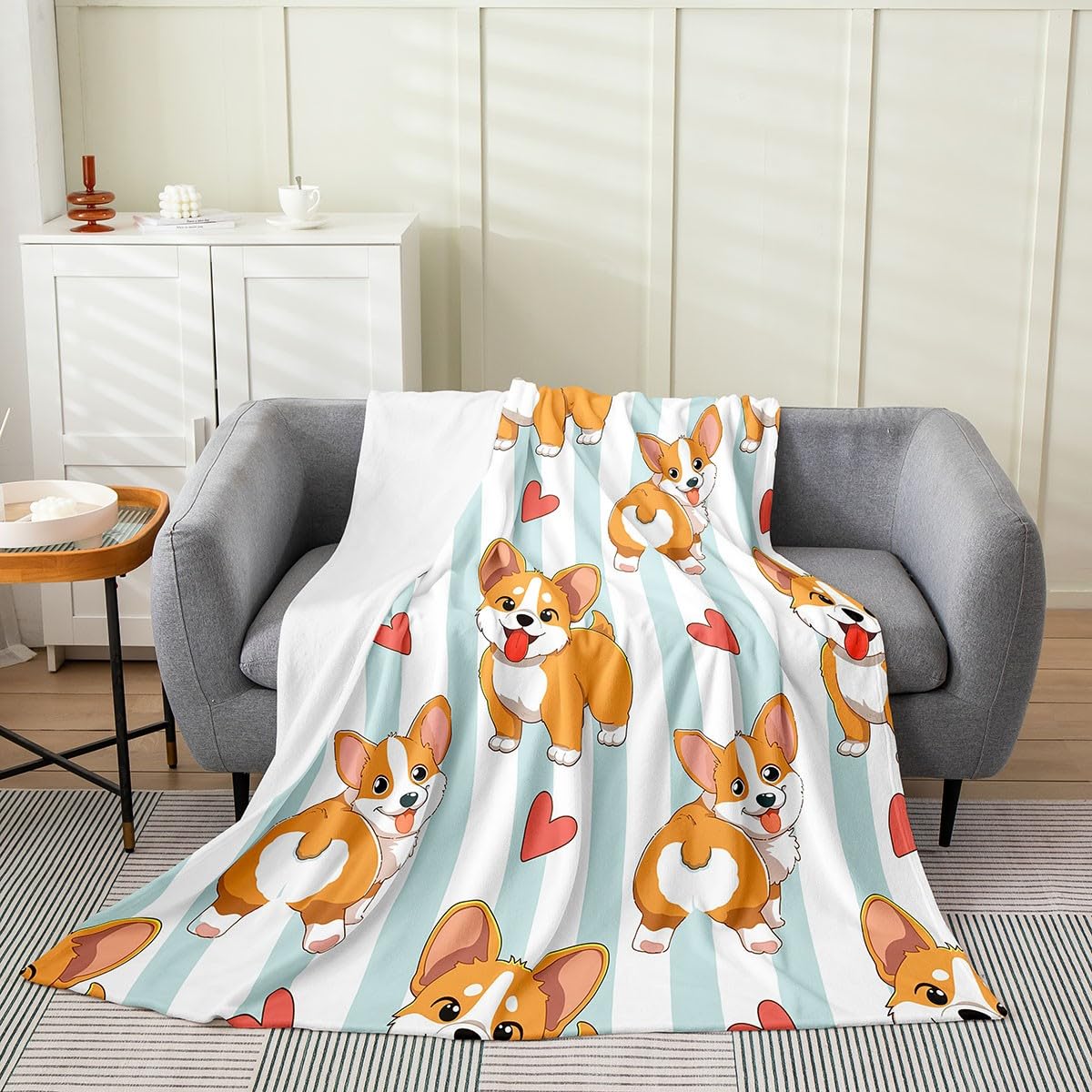 CozyLux Plaid Couverture Polaire En Flanelle 260 G/m², Couverture Lit Jete De Canape 2 Personnes, Jeté De Canapé 220x240 Cm, Grand Canapé Chaud Et Doux - Vert Clair, 240x220